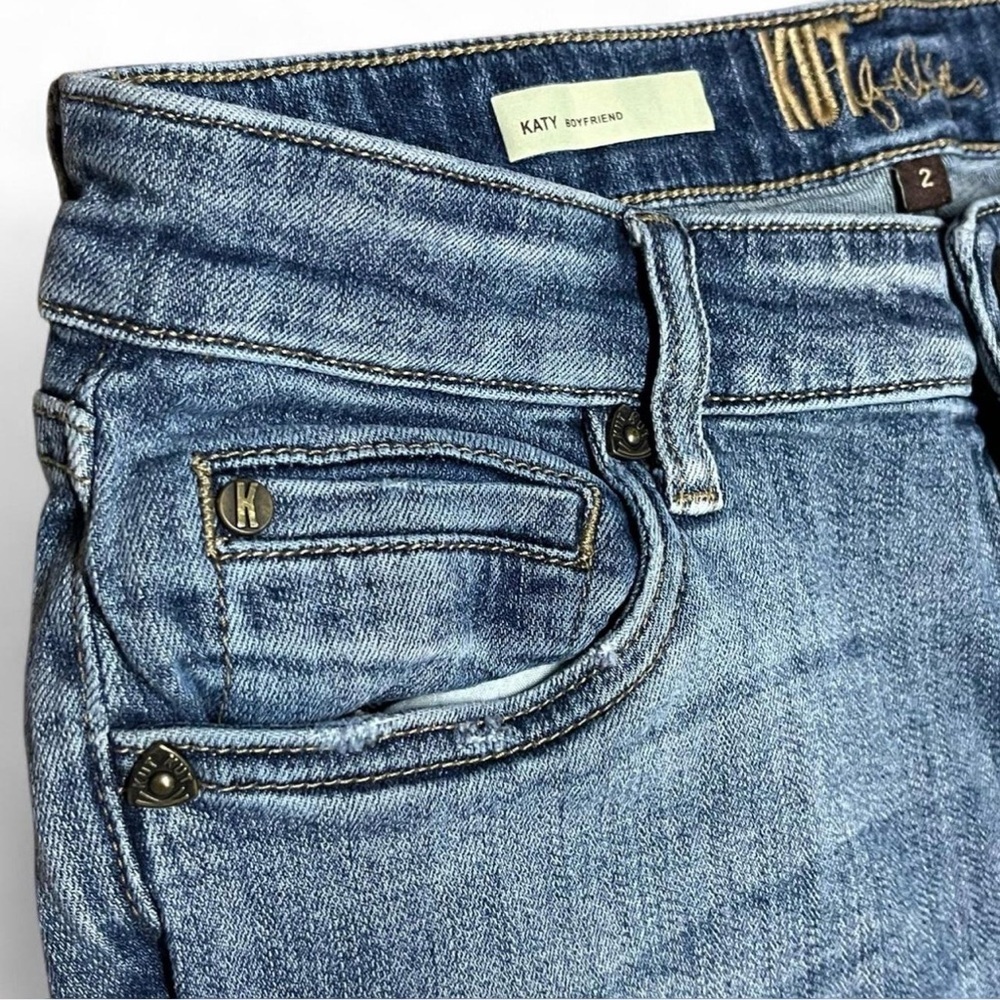 Kut from the Kloth Katy Boyfriend Jeans Women’s Size 2 Mid-Rise Stretch 28x29 - Picture 2 of 8